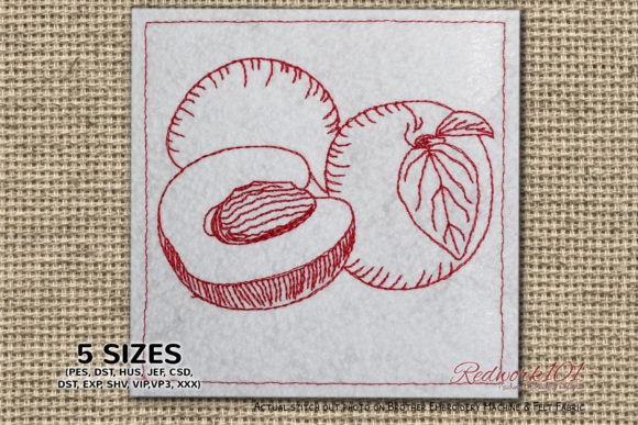Apricot Fruits with Sliced Redwork Review