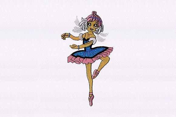 Ballerina Fairy: A Dreamy Machine Embroidery Design