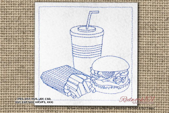Burger with Fries Redwork: A Designer’s Review
