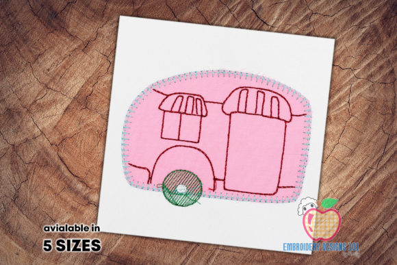 Camper Birdhouse Applique: A Cozy Gift Design