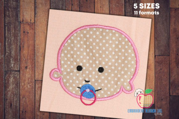 Cute Baby with Nipple Applique: Boutique Design Review