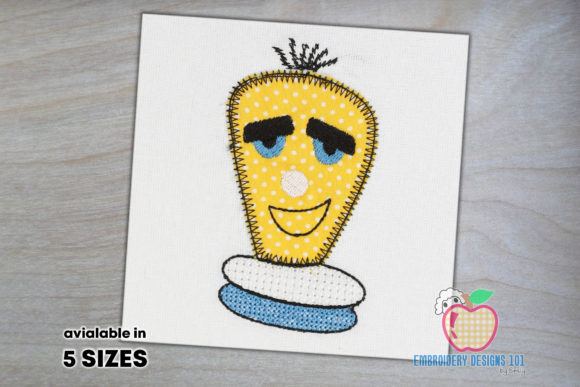 Funny Cartoon Lightbulb: An Embroidery Design Review