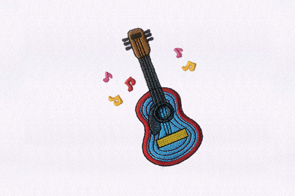 Guitar Embroidery Design: A Craft Fair Seller's Review