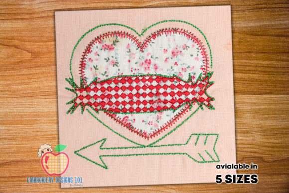 Heart and Arrow Shape Applique Pattern Review