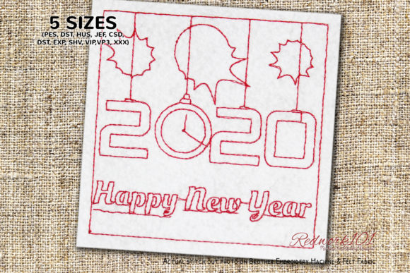 New Year Clock Redwork: An Etsy Seller's Review