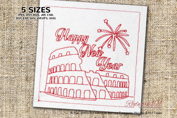 New Year Firework Colosseum: Embroidery Review