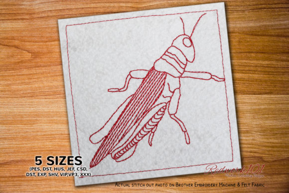 Orthoptera Redwork: A Designerβs Review for Gifts