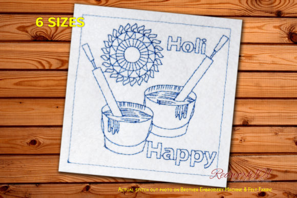 Pichkari of Colors Redwork: Craft Fair Review