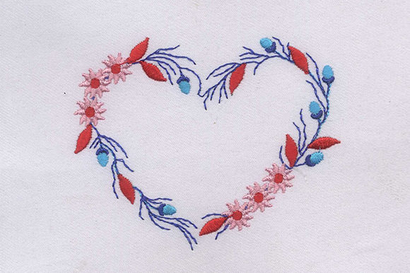 Red Blue Heart: A Seasonal Embroidery Design Review