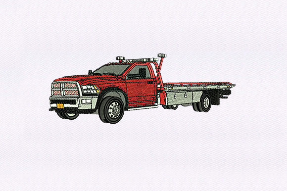 Red Tow Truck: Detailed Embroidery Review