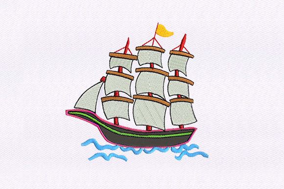Ship Applique: A Holiday Embroidery Review