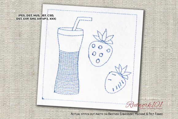 Strawberry Juice Redwork: An Etsy Seller’s Review